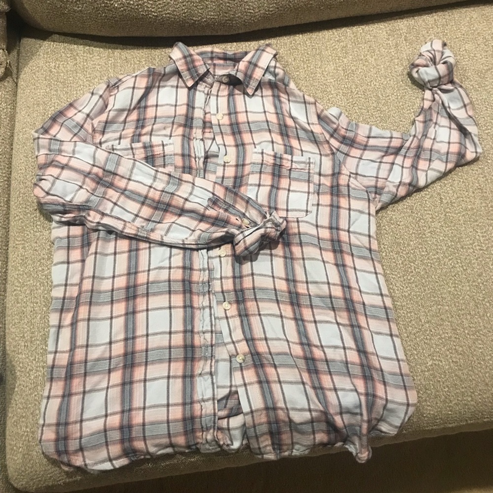 Boyfriend plaid shirt